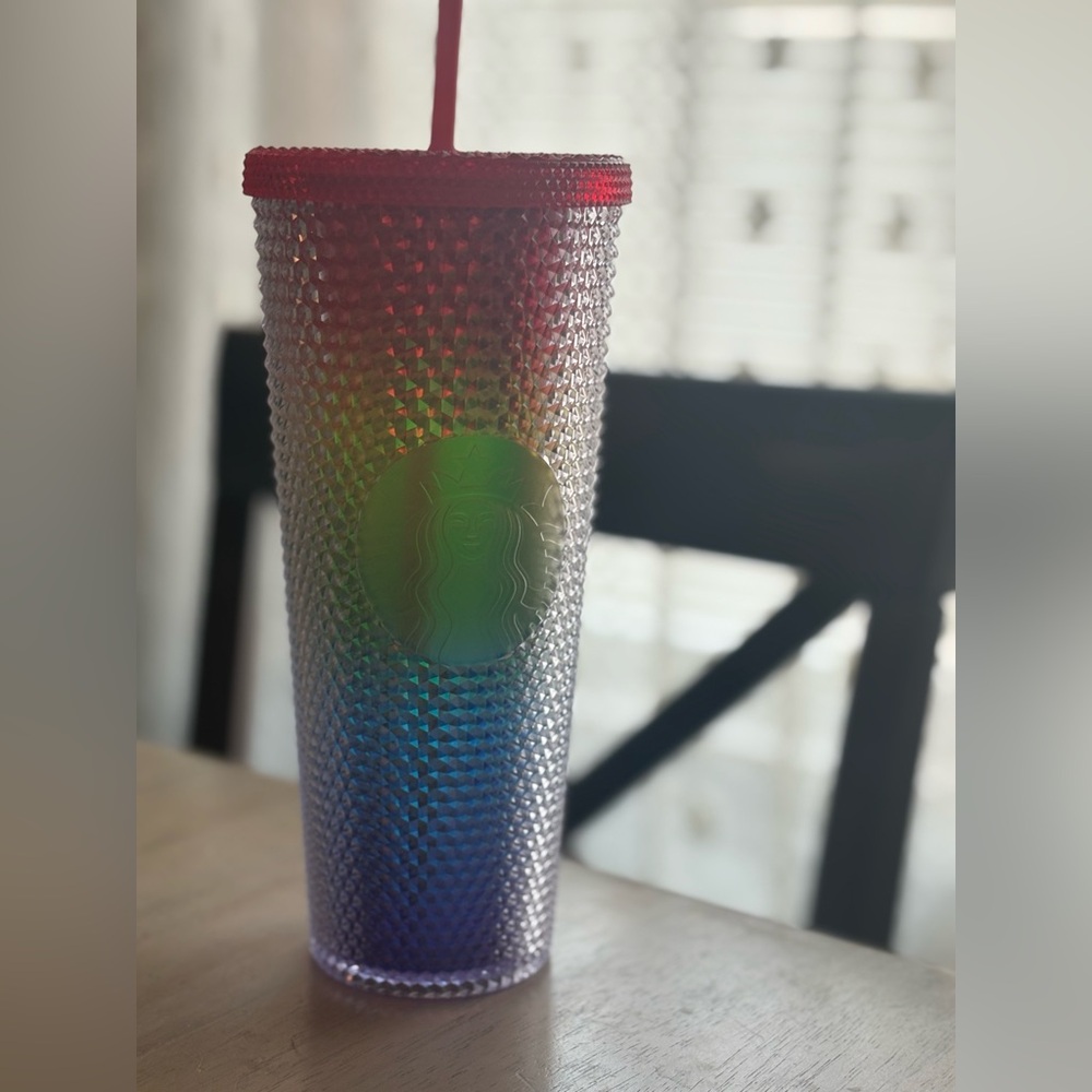 Rainbow studded pride tumbler purchased in China on vacation